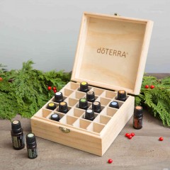 dōTERRA Logo Engraved Wooden Box